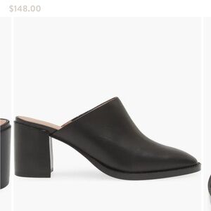 Madewell black leather mules